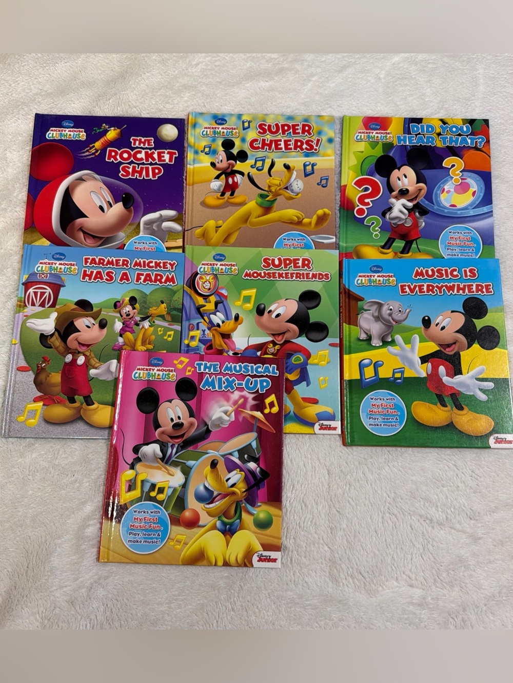 Mickey Mouse Clubhouse Lot 7 Disney Junior Books My First Music Fun 2014